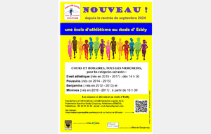 Désormais, une école d'athlétisme à Esbly !