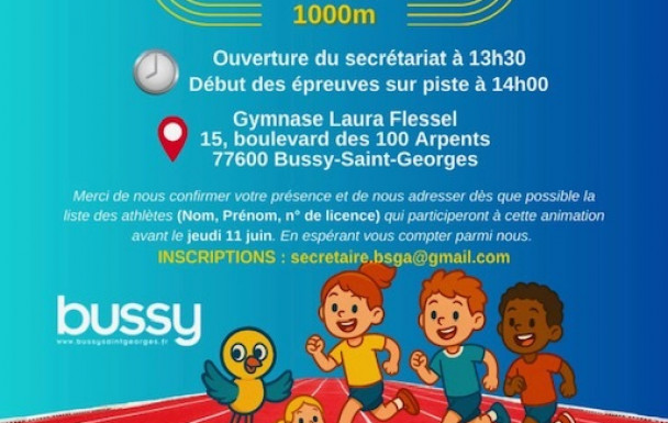 Les poussinades estivales de Bussy St Georges 13 juin 2026